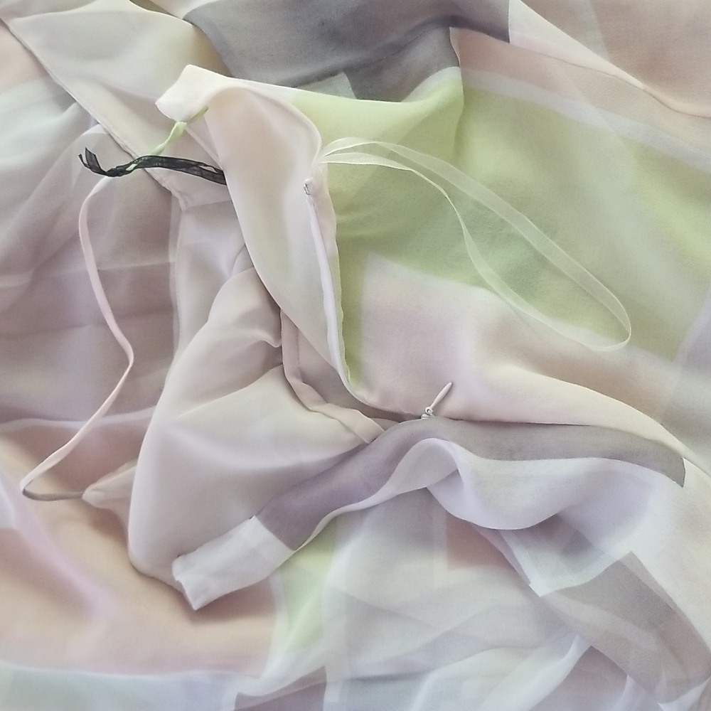 Patrizia Pepe Silk Strap Maxi Dress Blush Cream Pink Size S - Picture 9 of 13